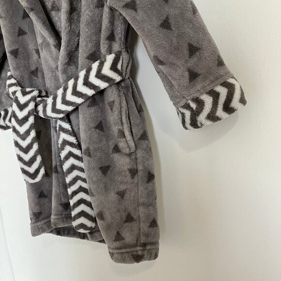 Pekkle Boys Hooded Fleece Bath Robe Size 4/5 - Picture 6 of 7